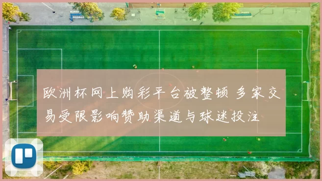 欧洲杯网上购彩平台被整顿 多家交易受限影响赞助渠道与球迷投注